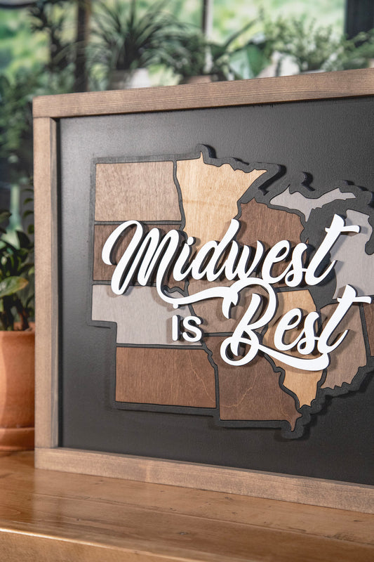 Midwest is Best Wood Sign