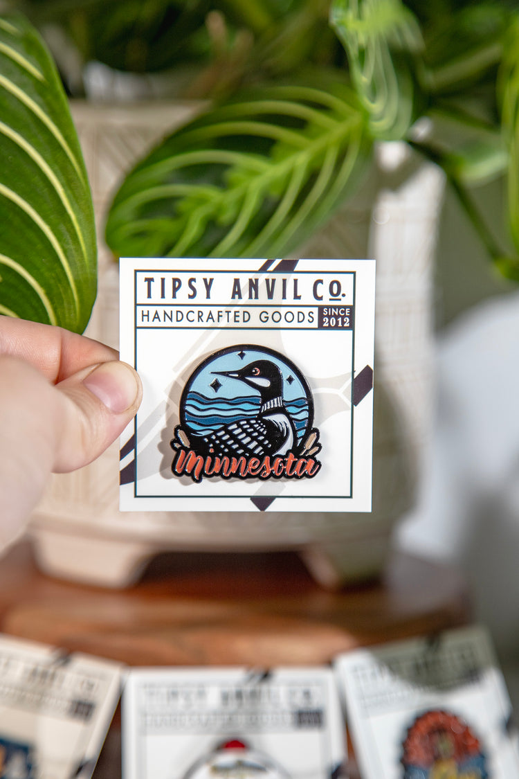 Minnesota Loon Enamel Pin