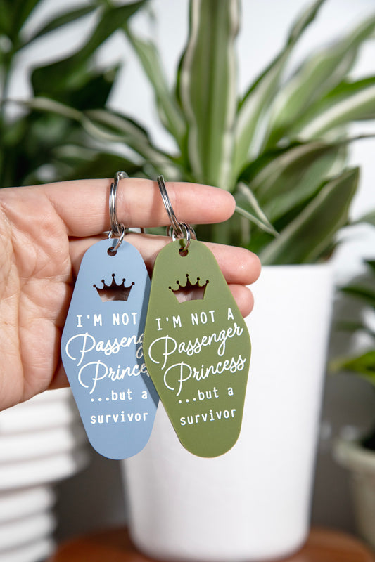 Passenger Princess Survivor Retro Acrylic Keychain