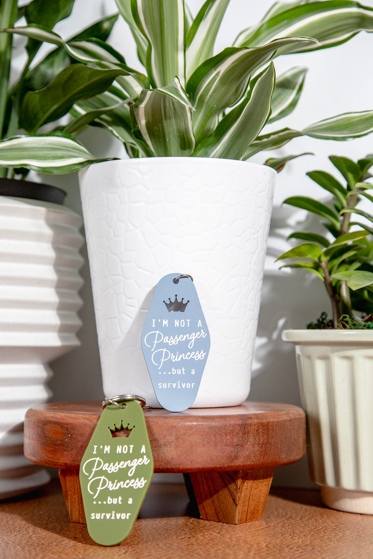 Passenger Princess Survivor Retro Acrylic Keychain