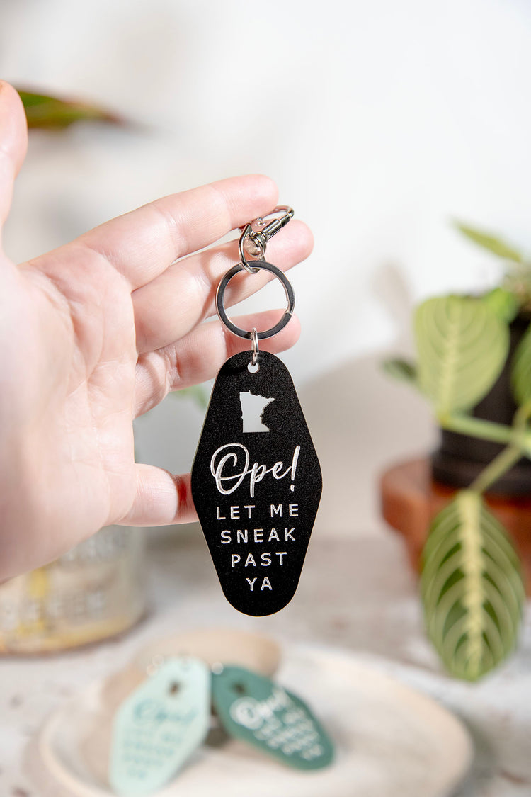 Ope! Let Me Sneak Acrylic Keychain