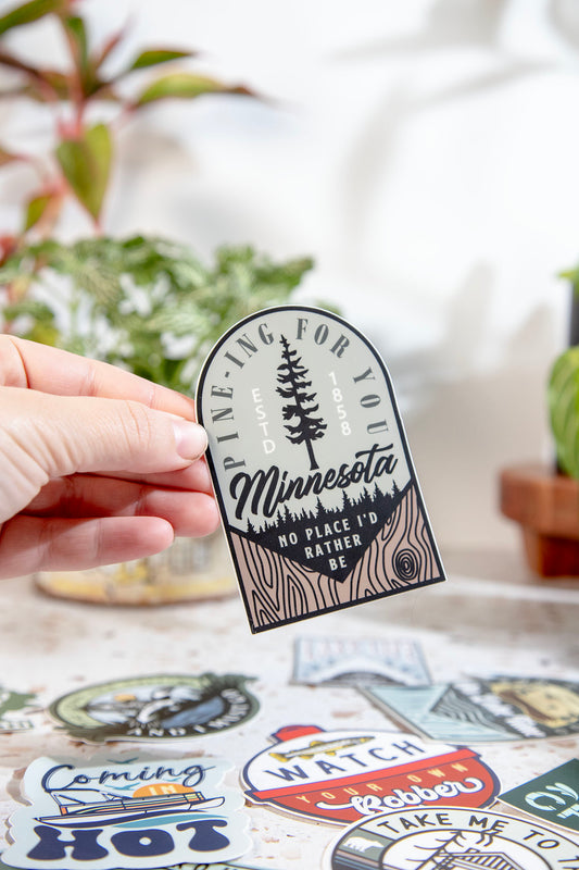 Pine-ing For Minnesota Sticker