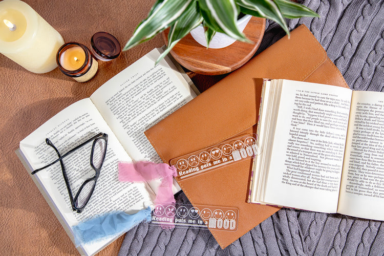 Reading Puts Me In A Mood Acrylic Bookmark
