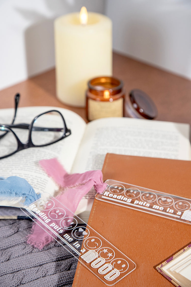 Reading Puts Me In A Mood Acrylic Bookmark