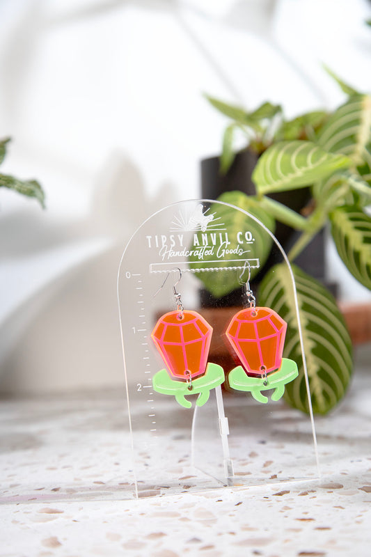 Retro Candy Ring Acrylic Dangle Earrings