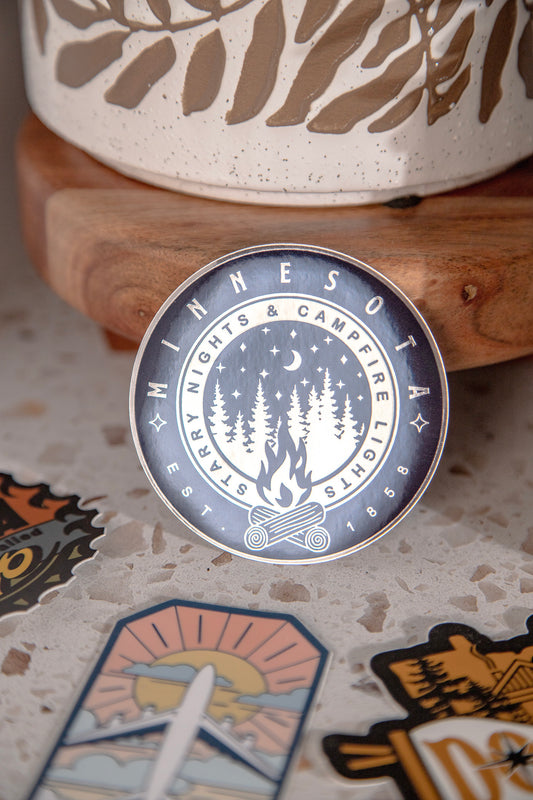 Minnesota Starry Nights Sticker