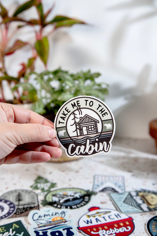 Take Me To Cabin Sticker