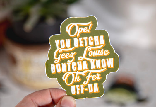 Talk Midwestern Sticker