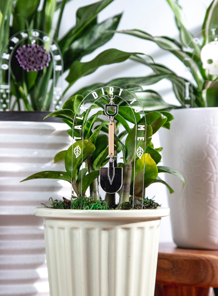 Talk Dirt to Me Charm Plant Stake