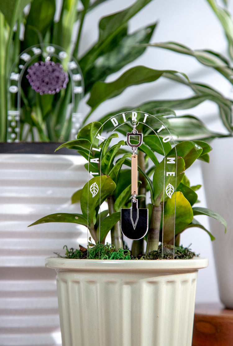 Talk Dirt to Me Charm Plant Stake