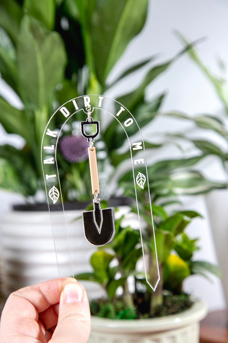 Talk Dirt to Me Charm Plant Stake