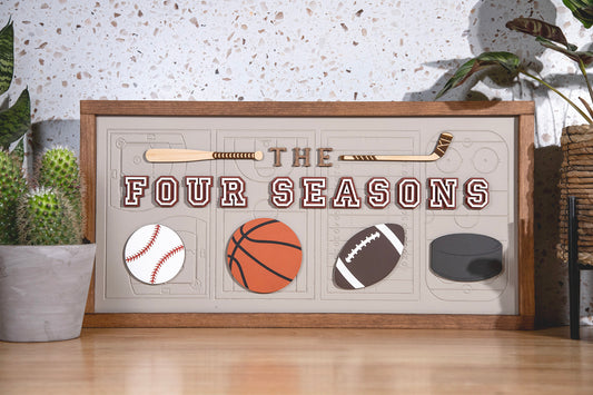 Four Seasons Sports Sign 24x12