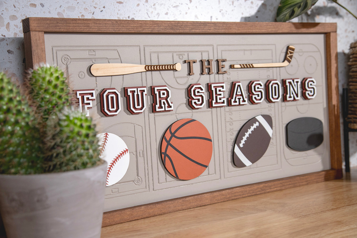 The Four's Sign Sticker Four Seasons Sports Sign 24x12 – The Tipsy Anvil Co.
