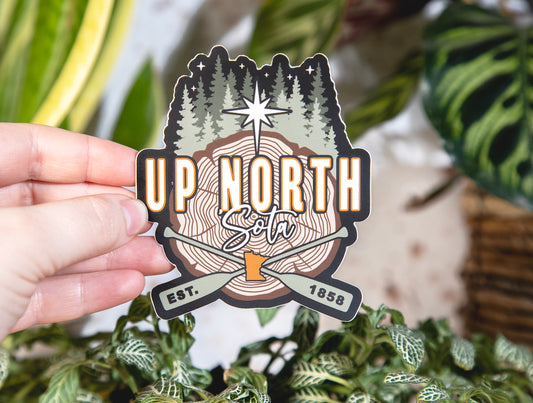 Up North Sota Paddle Sticker