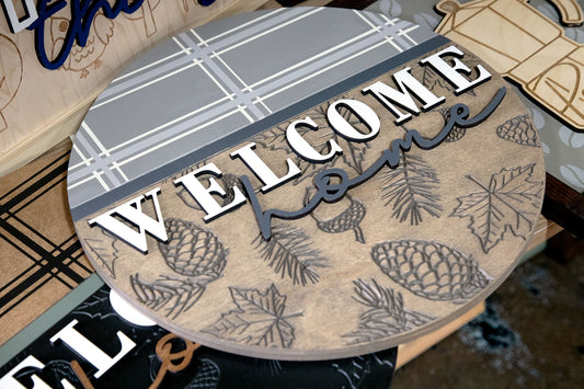 Welcome Home Sign 14.5 Round