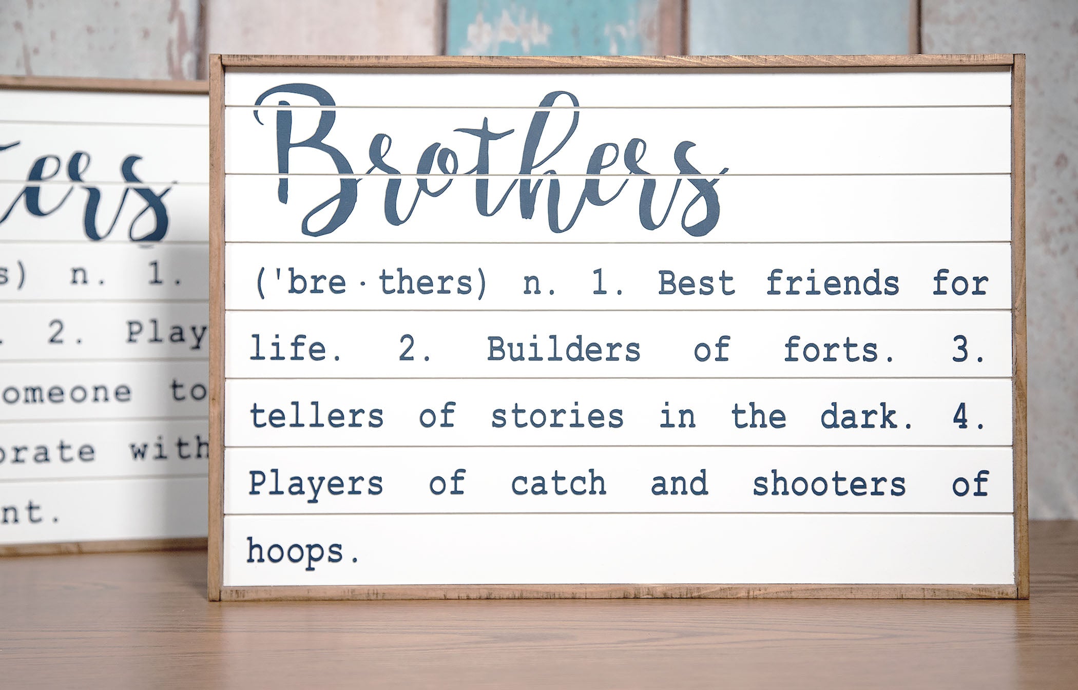 Brother Definition Sign Brother Definition Shiplap Inspired Wood Sign 12x18 – The Tipsy Anvil Co.