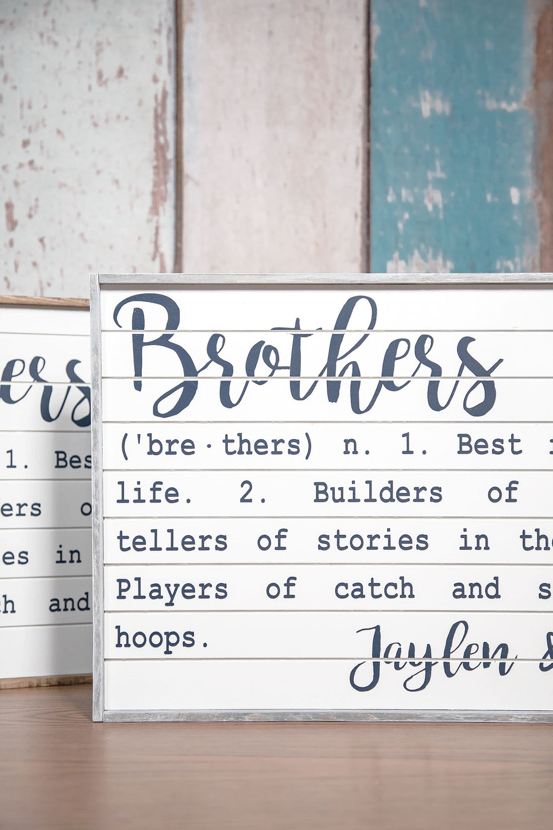 Brother Definition Sign Brother Custom Name Definition Sign 18x12 or 30x12 – The Tipsy Anvil Co.