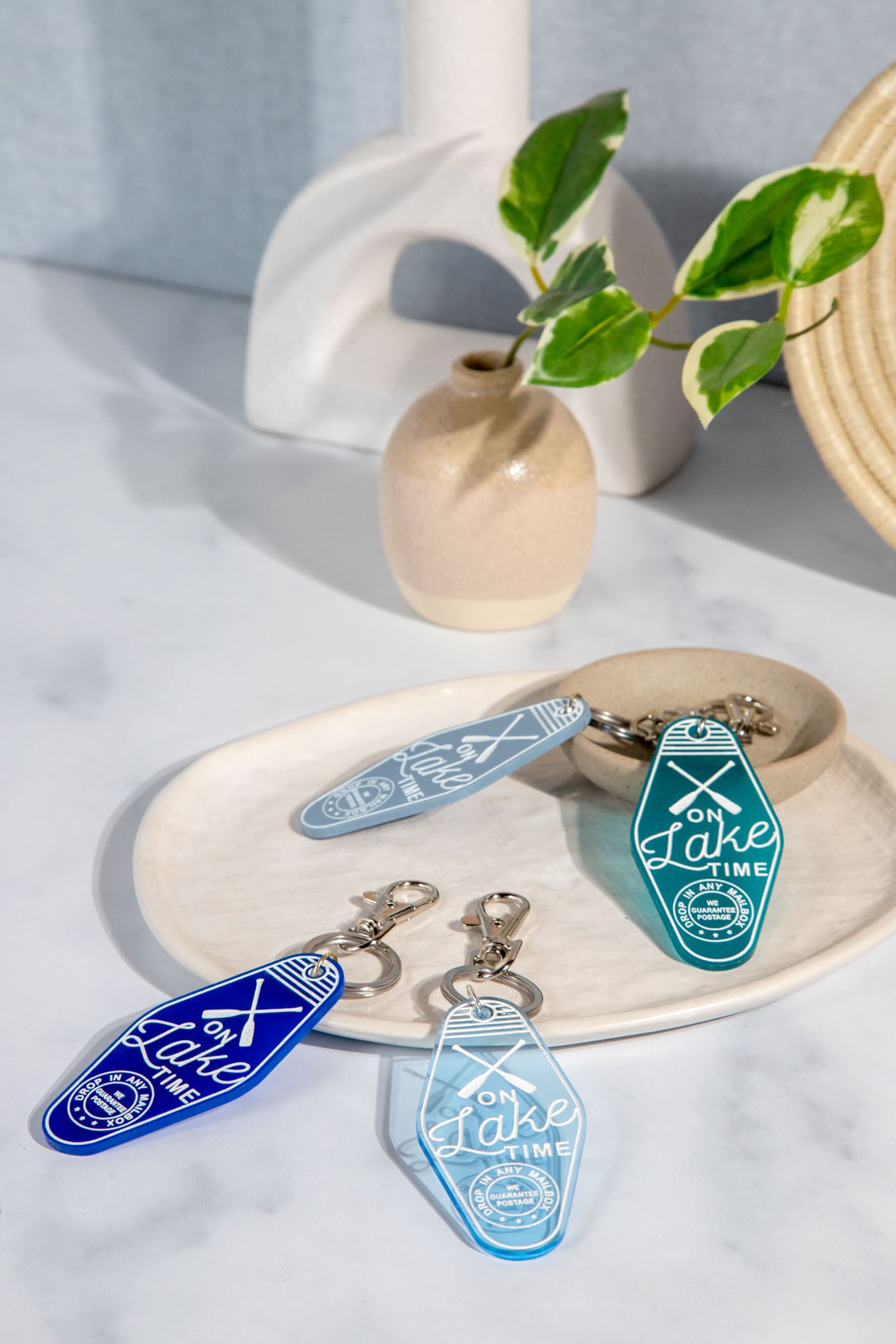 On Lake Time Acrylic Retro Keychain – The Tipsy Anvil Co.