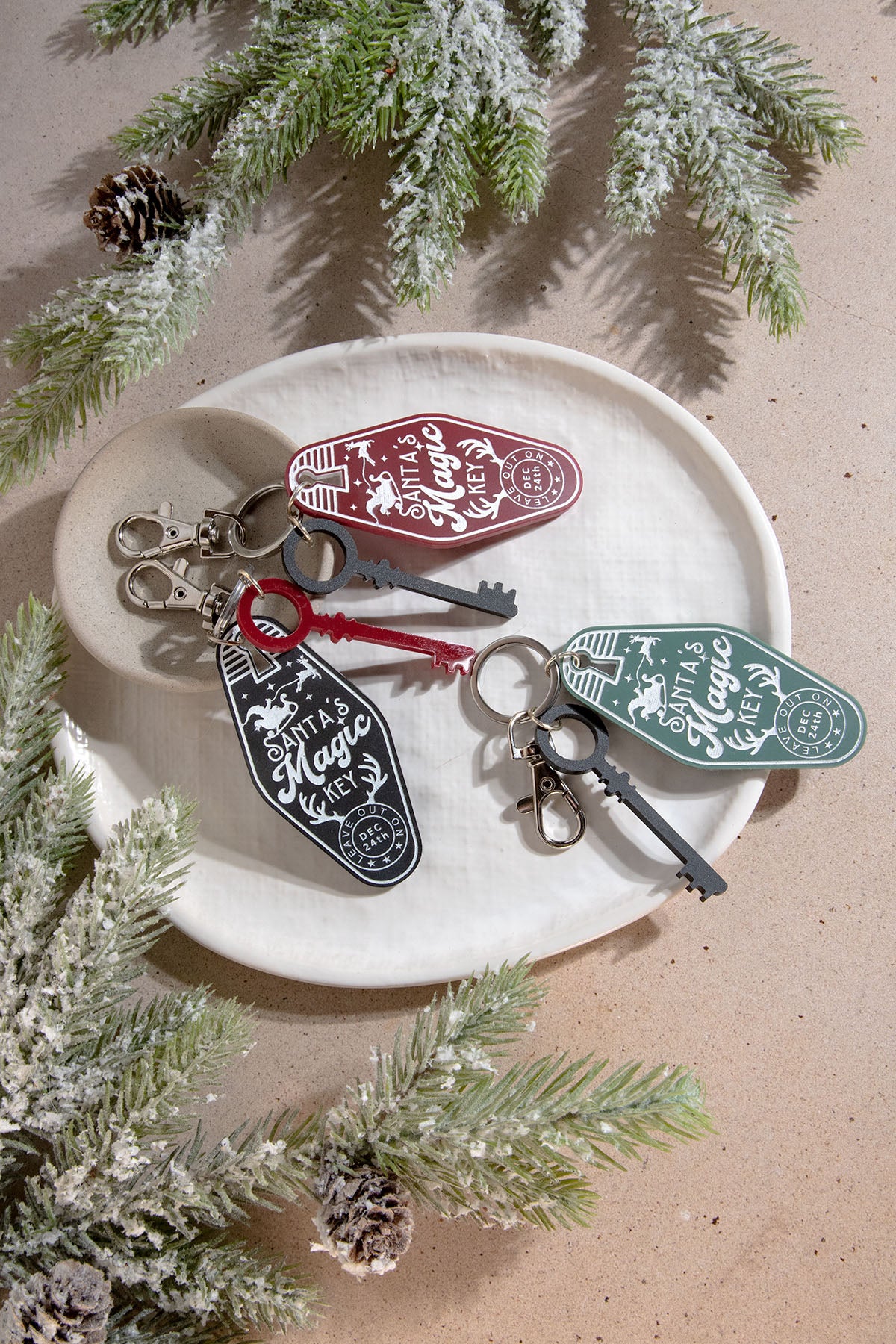 Magic Keys Keychains Santa's Magic Key Acrylic Retro Keychain – The Tipsy Anvil Co.